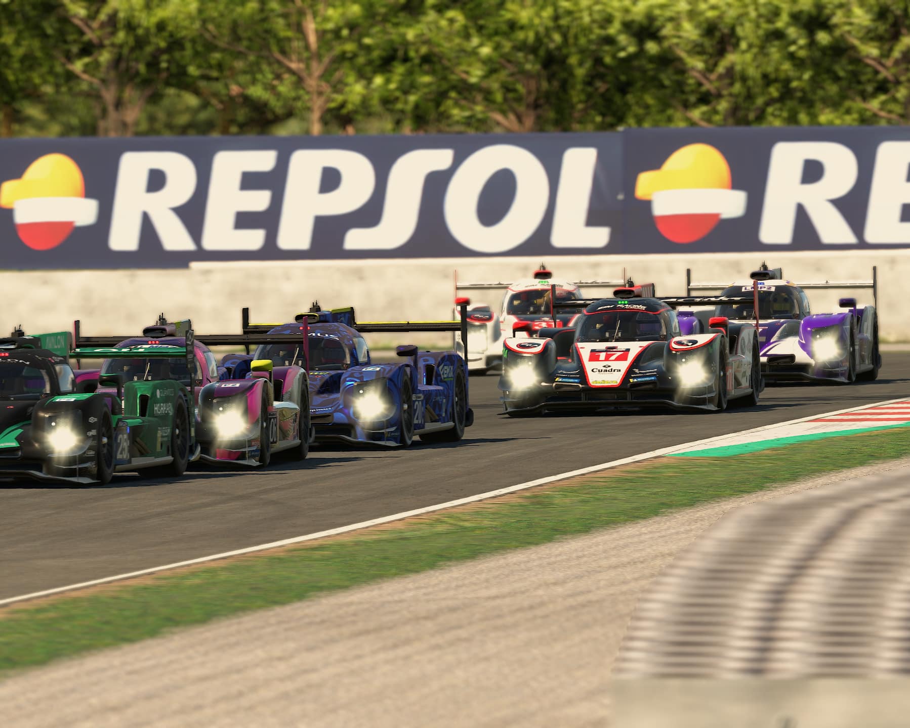 Coches de la MML FullStint Series en pista